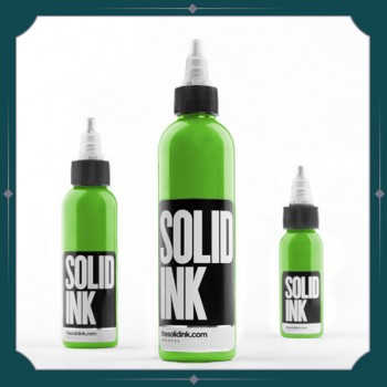 light green / solid ink