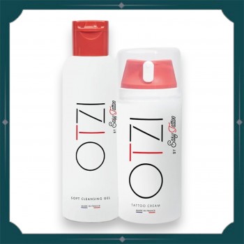 Otzi - Kit de soin cr&egrave;me tattoo (100ml) et gel nettoyant (125ml)